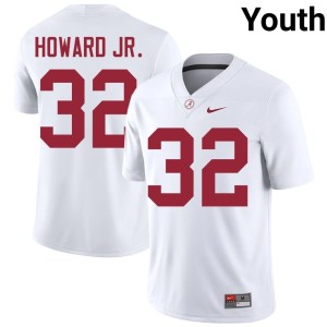 #32 Corey Howard Jr. College Football Stitched Youth Alabama White Jerseys 145112-686