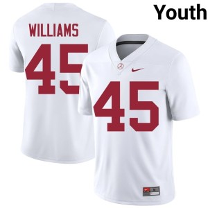 #45 2026-27 College Football Youth Jay Williams White UA Jersey 644626-639