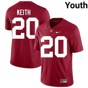 #20 Khalifa Keith Crimson College Football Alabama Youth Official Jerseys 820254-393