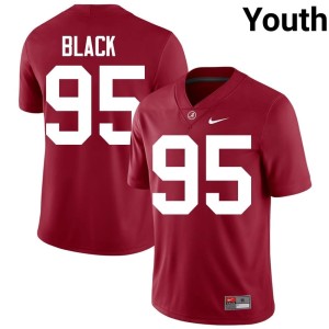 #95 College Football Bama Leslie Black Crimson Youth Alumni Jersey 564382-962