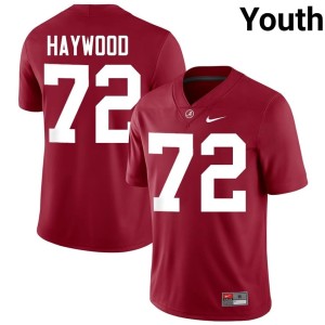 #72 Alumni Crimson Tide College Football Crimson Youth Ty Haywood Jerseys 272878-991